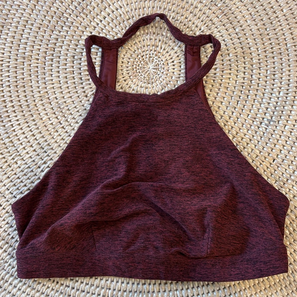 ALO Yoga Maroon Sports Bra